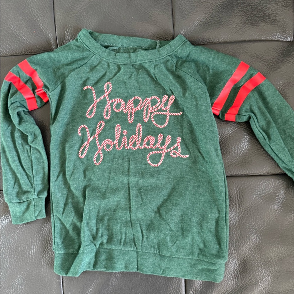 Chaser Sweatshirt- Green and Red Holiday Sweatshirt